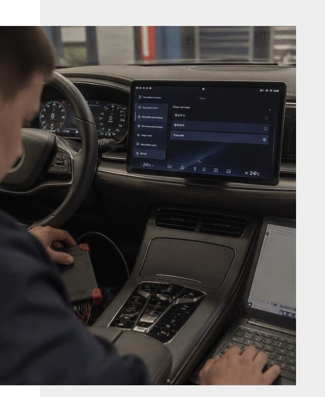 Русификация автомобиля BYD HAN для эксплуатации в Тобольске